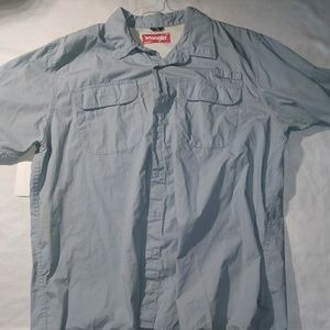 Blue Wrangler fisherman shirt